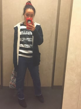 「pink adobe（ピンクアドベ）のアイテム（ジャケット/アウター）」を使った、多分、夜風。さん（レディース・151cm）の冬コーディネート