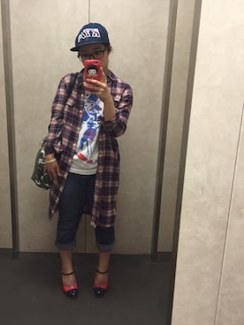「KTMバック」｜多分、夜風。さん（レディース・151cm）の夏コーディネート