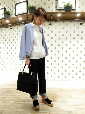 「アパートバイローリーズ」｜「アイテム（ブルゾン）」を使った、yato-miさん（レディース・155cm）の春コーディネート