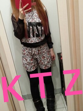 「Tee（Tシャツ/カットソー、その他）」を使った、erixbabyloveさん（レディース・164cm）の春コーディネート