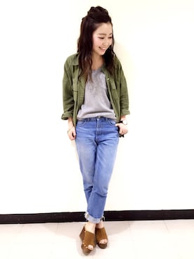 もっちさん（レディース・158cm）の春コーディネート