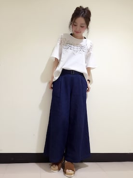 「ベルスリーブ」｜もっちさん（レディース・158cm）の春コーディネート