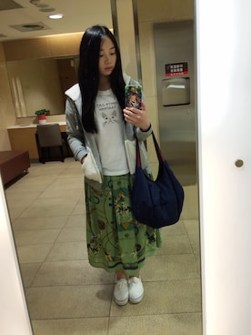 「KILKI（キルキー）のアイテム」を使った、林怡辰さん（レディース・161cm）の春コーディネート