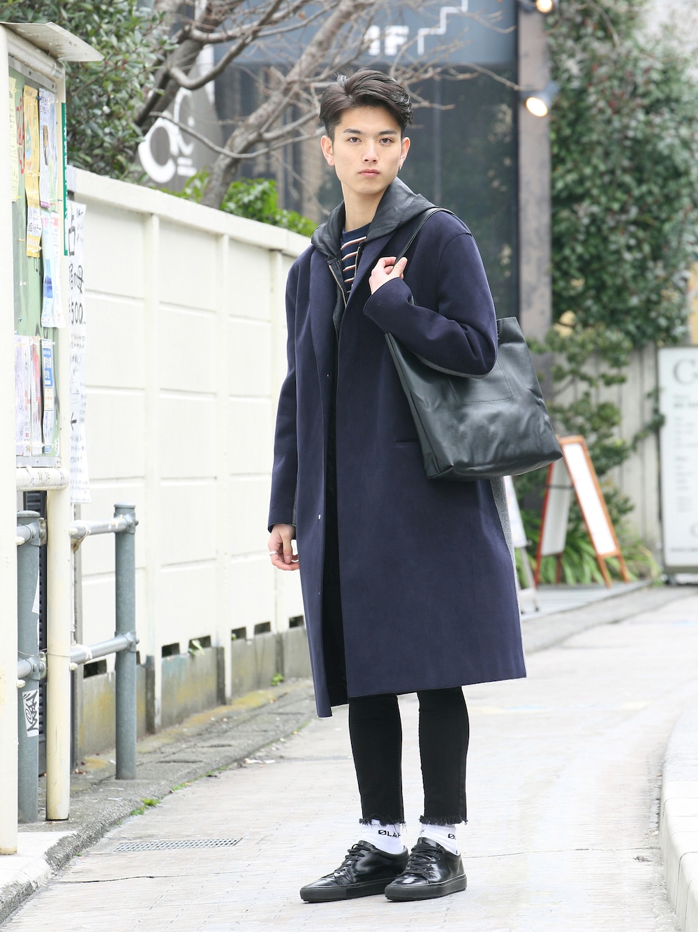 ストリートジャック｜NANO universeのトートバッグを使った