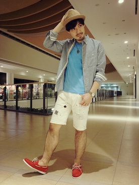 「AVIREX（アヴィレックス）のアイテム（リング）」を使った、hirokiさん（メンズ・174cm）の春コーディネート