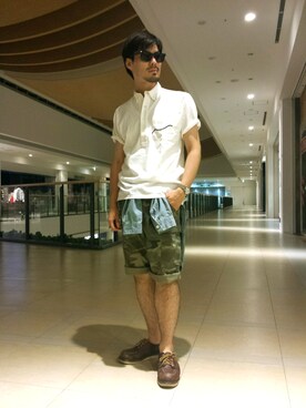 「TYPE BLUE（タイプブルー）のアイテム（ポロシャツ）」を使った、hirokiさん（メンズ・174cm）の夏コーディネート