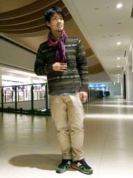 「TYPE BLUE（タイプブルー）のアイテム（シャツ/ブラウス）」を使った、hirokiさん（メンズ・174cm）の冬コーディネート