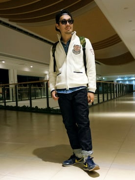 「TYPE BLUE（タイプブルー）のアイテム（シャツ/ブラウス）」を使った、hirokiさん（メンズ・174cm）の冬コーディネート