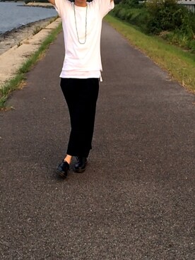 「HARE（ハレ）の２タックワイドパンツ(HARE)（その他パンツ）」を使った、あつしさん（メンズ・170cm）の秋コーディネート