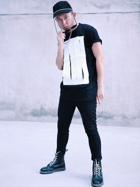 「ANDREA CREWS（アンドレアクルーズ）のアイテム」を使った、Btz鼻涕猪さん（メンズ・173cm）の夏コーディネート