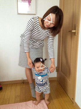 「60cm」｜「アイテム（ワンピース/ドレス）」を使った、akarin_maicoさん（キッズ・60cm）の夏コーディネート