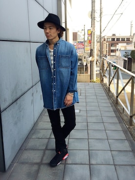 「アイテム（その他トップス）」を使った、山中涼太さん（メンズ・178cm・20代）の冬コーディネート