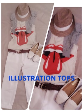 「TOMMY（トミー）のアイテム（その他シューズ）」を使った、58nstrawberryさん（レディース・165cm）の夏コーディネート