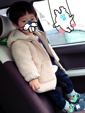 ふくたこさん（キッズ・90cm）の冬コーディネート