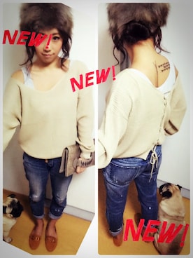 「SELECT.（セレクト）のアイテム（ハンチング/ベレー帽）」を使った、kanaさん（レディース・155cm）の秋コーディネート