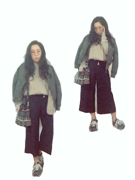 「SELECT.（セレクト）のアイテム（ジャケット/アウター）」を使った、kanaさん（レディース・155cm）の冬コーディネート