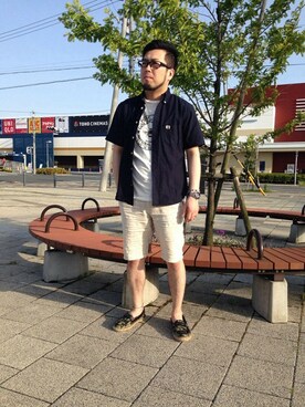 「McGREGOR CLASSIC（マックレガークラシック）のアイテム（シューズ）」を使った、Yutaさん（メンズ・168cm）の春コーディネート