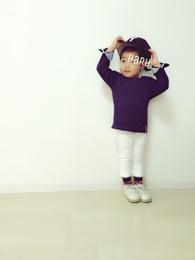 「COLLECTORS（コレクターズ）のアイテム」を使った、HHさん（キッズ・90cm）の秋コーディネート