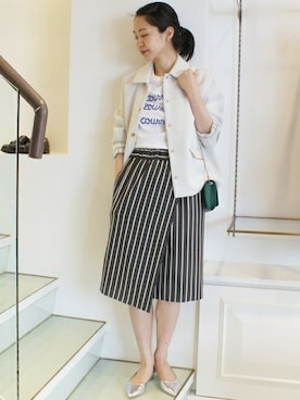 「edit for lulu」｜「アイテム（ブルゾン）」を使った、Ayakoさん（レディース・163cm）の冬コーディネート