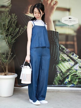 「EDIT. FOR LULU（エディットフォールル）のアイテム」を使った、Ayakoさん（レディース・163cm）の春コーディネート