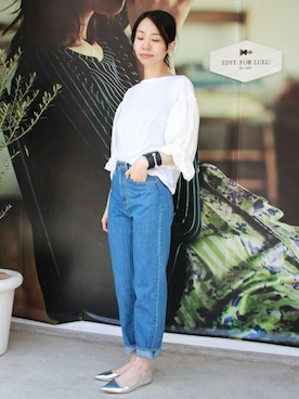 「EDIT. FOR LULU（エディットフォールル）のアイテム」を使った、Ayakoさん（レディース・163cm）の春コーディネート