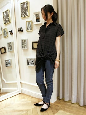 「EDIT. FOR LULU（エディットフォールル）のアイテム」を使った、Ayakoさん（レディース・163cm）の夏コーディネート