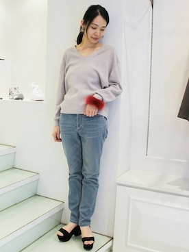 「EDIT. FOR LULU（エディットフォールル）のアイテム」を使った、Ayakoさん（レディース・163cm）の秋コーディネート