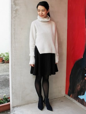 「EDIT. FOR LULU（エディットフォールル）のアイテム」を使った、Ayakoさん（レディース・163cm）の秋コーディネート