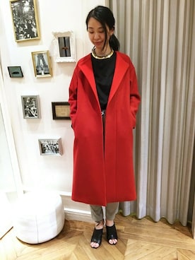 「edit for lulu」｜「アイテム（その他アウター）」を使った、Ayakoさん（レディース・163cm）の秋コーディネート