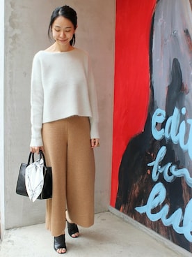 「EDIT. FOR LULU（エディットフォールル）のアイテム」を使った、Ayakoさん（レディース・163cm）の秋コーディネート