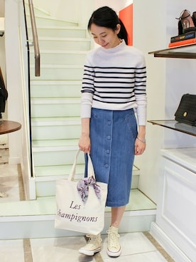 「EDIT. FOR LULU（エディットフォールル）のアイテム」を使った、Ayakoさん（レディース・163cm）の冬コーディネート