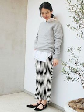 「EDIT. FOR LULU（エディットフォールル）のアイテム」を使った、Ayakoさん（レディース・163cm）の冬コーディネート