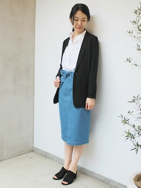 「edit for lulu」｜「アイテム（その他アウター）」を使った、Ayakoさん（レディース・163cm）の冬コーディネート