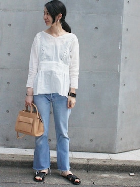 「EDIT. FOR LULU（エディットフォールル）のアイテム」を使った、Ayakoさん（レディース・163cm）の春コーディネート