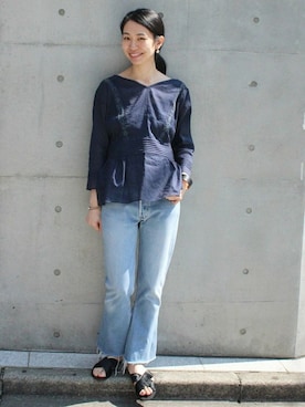 「EDIT. FOR LULU（エディットフォールル）のアイテム」を使った、Ayakoさん（レディース・163cm）の春コーディネート