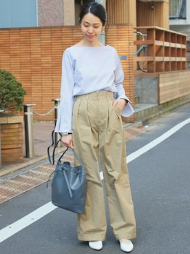 「EDIT. FOR LULU（エディットフォールル）のアイテム」を使った、Ayakoさん（レディース・163cm）の春コーディネート