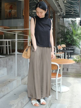 「EDIT. FOR LULU（エディットフォールル）のアイテム」を使った、Ayakoさん（レディース・163cm）の春コーディネート