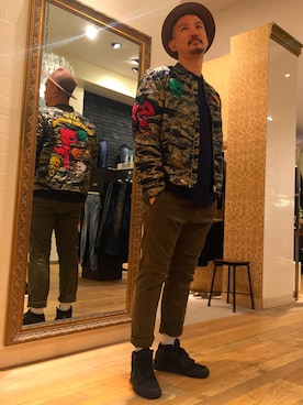 創平さん（メンズ・188cm）の秋コーディネート