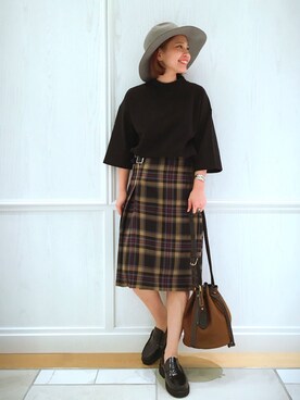 「SOFIE D'HOORE（ソフィードール）のアイテム（シューズ）」を使った、Bshop有楽町ルミネ店 スタッフさん（レディース・152cm）の秋コーディネート