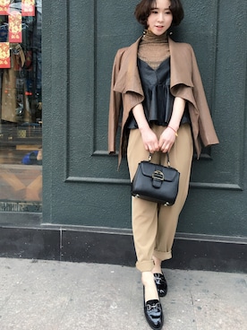 「Hのアイテム（バッグ）」を使った、coco5594391614さん（レディース・162cm）の春コーディネート