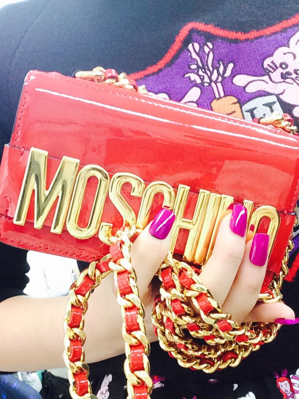 Shinjyu   Reidさんの「Moschino Tiny Quilted Chain Bag（MOSCHINO）」を使ったコーディネート