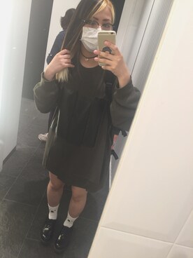 「くつした」｜「アイテム（スウェット）」を使った、Eeezの希英美さん（レディース・159cm）の夏コーディネート
