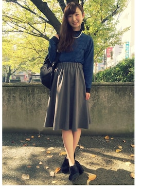 おぐしゃん。さん（レディース・161cm）の秋コーディネート