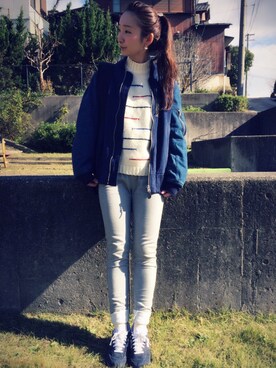 おぐしゃん。さん（レディース・161cm）の冬コーディネート
