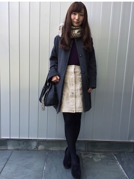 おぐしゃん。さん(レディース・161cm)の冬コーディネート