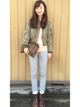 おぐしゃん。さん（レディース・161cm）の冬コーディネート