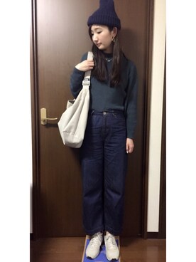 おぐしゃん。さん（レディース・161cm）の冬コーディネート