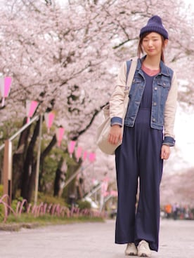 おぐしゃん。さん（レディース・161cm）の春コーディネート