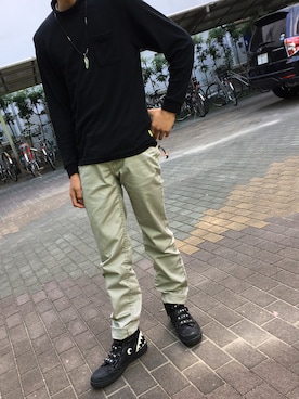 「LANVIN collection（ランバン コレクション）のアイテム（ブーツ）」を使った、ërëcTiønsさん（メンズ・177cm）の秋コーディネート