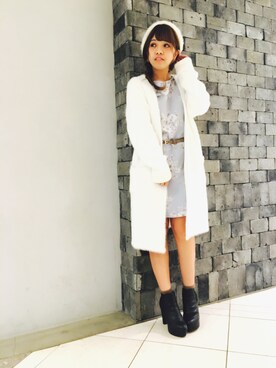 「CECIL McBEE（セシルマクビー）のアイテム（ブーツ）」を使った、maika.sさん（レディース・150cm）の秋コーディネート